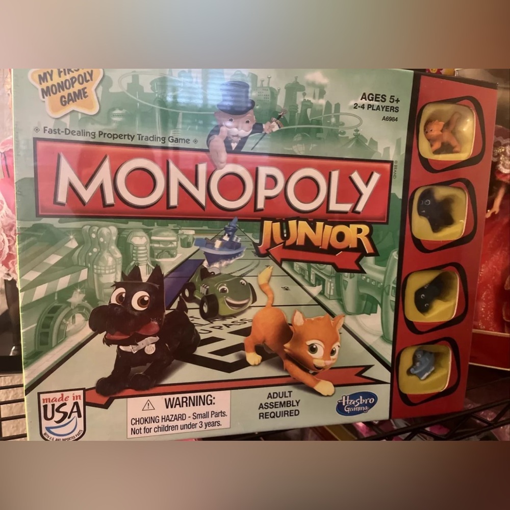 Monopoly Junior My First Monopoly Game by Hasbro Gaming NIB New In Box
